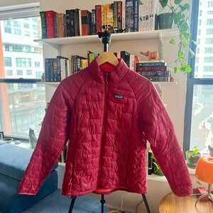 Patagonia Deep Red Shell Nano Puff Jacket - Women’s Small